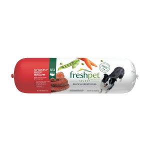 Freshpet Healthy & Natural Dog Food, Fresh Beef Roll, 1.5lb