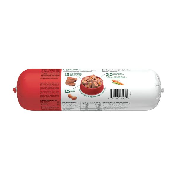 Freshpet Healthy & Natural Dog Food, Fresh Beef Roll, 1.5lb
