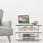 Furinno 11173 Just 3-Tier No-Tools Coffee Table, White