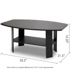 Furinno Simple Design Coffee Table, Espresso