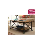 Better Homes & Gardens Rustic Country Coffee Table, Weathered Pine Finish