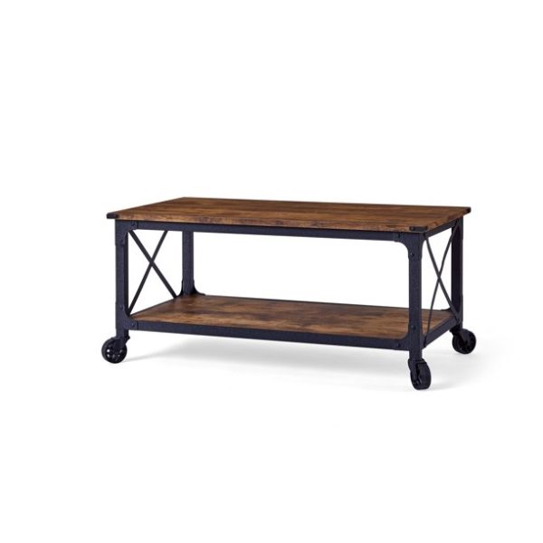 Better Homes & Gardens Rustic Country Coffee Table, Weathered Pine Finish