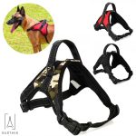 Gustave No Pull Dog Harness for Large Dog Adjustable Pet Vest Harness with belt buckle for Outdoor Walking (Camouflage,L)