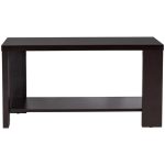 Gymax Rectangular Cocktail Table Coffee Table Living Room Furniture with Storage Shelf