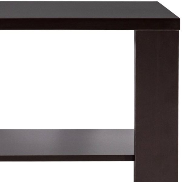 Gymax Rectangular Cocktail Table Coffee Table Living Room Furniture with Storage Shelf