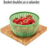 Farberware Professional Salad Spinner Green with White Lid