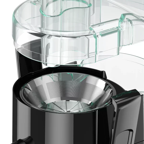 BLACK+DECKER Fruit and Vegetable Juice Extractor with Space Saving Design, Black, JE2400BD