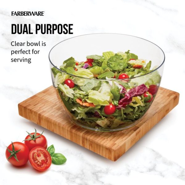 Farberware Professional Salad Spinner Green with White Lid