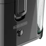 BLACK+DECKER Fruit and Vegetable Juice Extractor with Space Saving Design, Black, JE2400BD