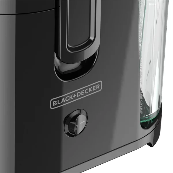 BLACK+DECKER Fruit and Vegetable Juice Extractor with Space Saving Design, Black, JE2400BD