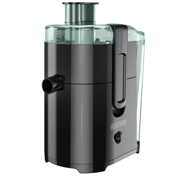 BLACK+DECKER Fruit and Vegetable Juice Extractor with Space Saving Design, Black, JE2400BD