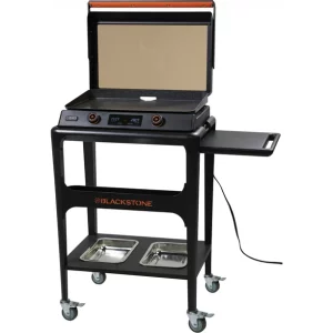 Image 2 of Blackstone E-Series 22 Electric Tabletop Griddle with Prep Cart