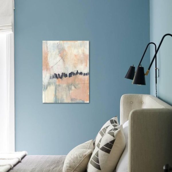 Blush Navy II Pink Contemporary Abstract Art Print Wall Art by Jennifer Goldberger Sold by Art.Com