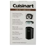 Cuisinart 12 Cup Coffee Bar Coffee Grinder, Black, DCG-20BKN