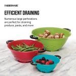 Farberware Professional Soft Grips Set of 3 Colanders in Assorted Colors