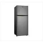 Galanz 4.6. Cu ft Two Door Mini Refrigerator with Freezer, Stainless Steel