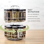 Kamenstein Filled 16 Jar Chrome Wire Revolving Spice Rack