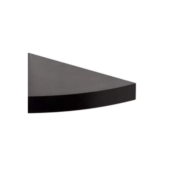 Mainstays Black Corner Shelf Set, 2 Count (9.45"L x 9.45"W x 0.98"H)Medium Density Fiberboard