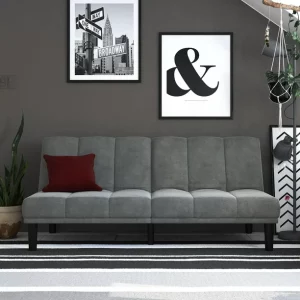 Image 2 of Mainstays Channel Cushion Futon
