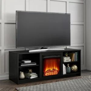 Image 2 of Mainstays Fireplace TV Stand for TVs