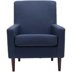 Mainstays Kinley Lounge Arm Chair, Navy Polyester Fabric