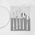 Mainstays Pierremont 20 Piece Polished Stainless Steel Flatware Set, Silver Tableware