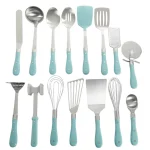 The Pioneer Woman Frontier Collection 15-Piece All in One Tool and Gadget Set, Turquoise