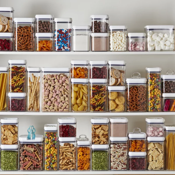 Better Homes & Gardens Canister Pack of 3 - Square Flip-Tite Food Storage Container Set