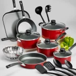 Tramontina Primaware 18 Piece Non-stick Cookware Set, Red