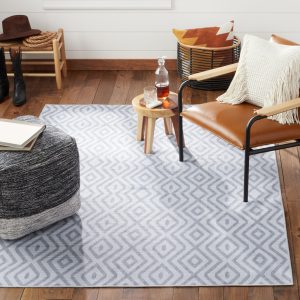Image 2 of Wanda June Home Diamond Washable Area Rug