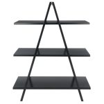 Winsome Wood Aaron 3-Tier A-Frame Shelf, Black Finish