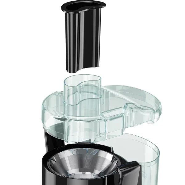 BLACK+DECKER Fruit and Vegetable Juice Extractor with Space Saving Design, Black, JE2400BD
