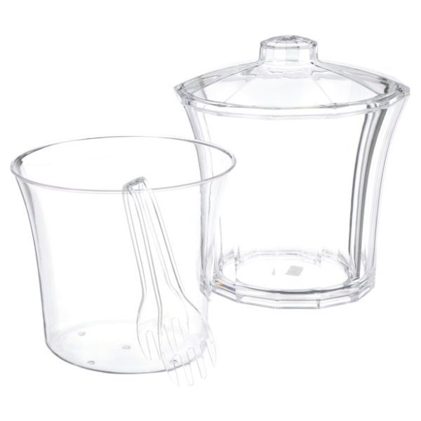 Creative Ware Insulated Acrylic Ice Bucket and Tongs