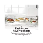 Hamilton Beach Slow Cooker, Large Capacity, Serves 7+, 6 Quarts, Red, 33666
