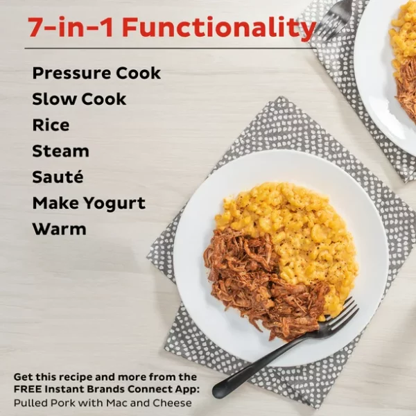 Instant Pot Duo 6-Quart 7-in-1 Electric Pressure Cooker with Easy-Release Steam Switch , Slow Cooker, Rice Cooker, Steamer, Sauté, Yogurt Maker, Warmer & Sterilizer, Stainless Steel