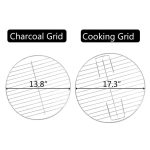 Ktaxon Portable Steel Charcoal Grill BBQ Grill Spherical Design in Black