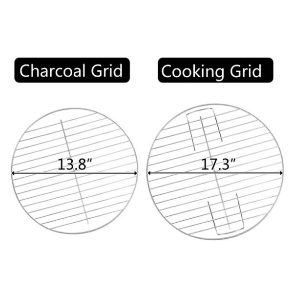 Ktaxon Portable Steel Charcoal Grill BBQ Grill Spherical Design in Black
