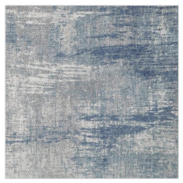 Ruggable Impasto Machine Washable Modern Gradient Area Rug 2' x 3', Blue Slate