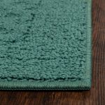 Mainstays Dylan Solid Diamond Traditional Teal Area Rug, 1'8"x2'6"