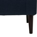 Mainstays Kinley Lounge Arm Chair, Navy Polyester Fabric
