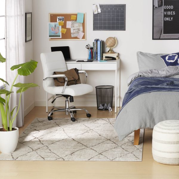 Everwash™ Treasure Alan Modern Geometric Machine Washable Area Rug, Beige/Brown, 5'2"x7'2"