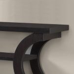 Monarch Contemporary Accent Table 47"L, Cappuccino Finish