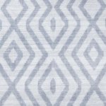 Wanda June Home Diamond Washable Area Rug, Light Grey, 3'9" x 5'5" by Miranda Lambert