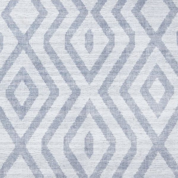 Wanda June Home Diamond Washable Area Rug, Light Grey, 3'9" x 5'5" by Miranda Lambert