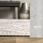 nuLOOM Mia Machine Washable Geometric Medallion Area Rug, 5' x 8', Light Gray