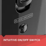 BLACK+DECKER Fruit and Vegetable Juice Extractor with Space Saving Design, Black, JE2400BD