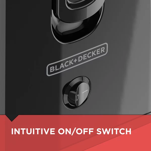 BLACK+DECKER Fruit and Vegetable Juice Extractor with Space Saving Design, Black, JE2400BD