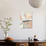Blush Navy II Pink Contemporary Abstract Art Print Wall Art by Jennifer Goldberger Sold by Art.Com