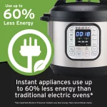 Instant Pot Duo 6-Quart 7-in-1 Electric Pressure Cooker with Easy-Release Steam Switch , Slow Cooker, Rice Cooker, Steamer, Sauté, Yogurt Maker, Warmer & Sterilizer, Stainless Steel