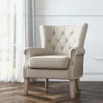 Better Homes & Gardens Accent Chair, Living Room & Home Office, Beige